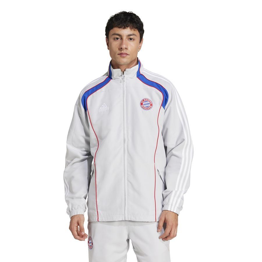 Bayern München Track Top Urban Purist - Grey - Men's-SoccerKits Hub | Buy Soccer Jerseys Online